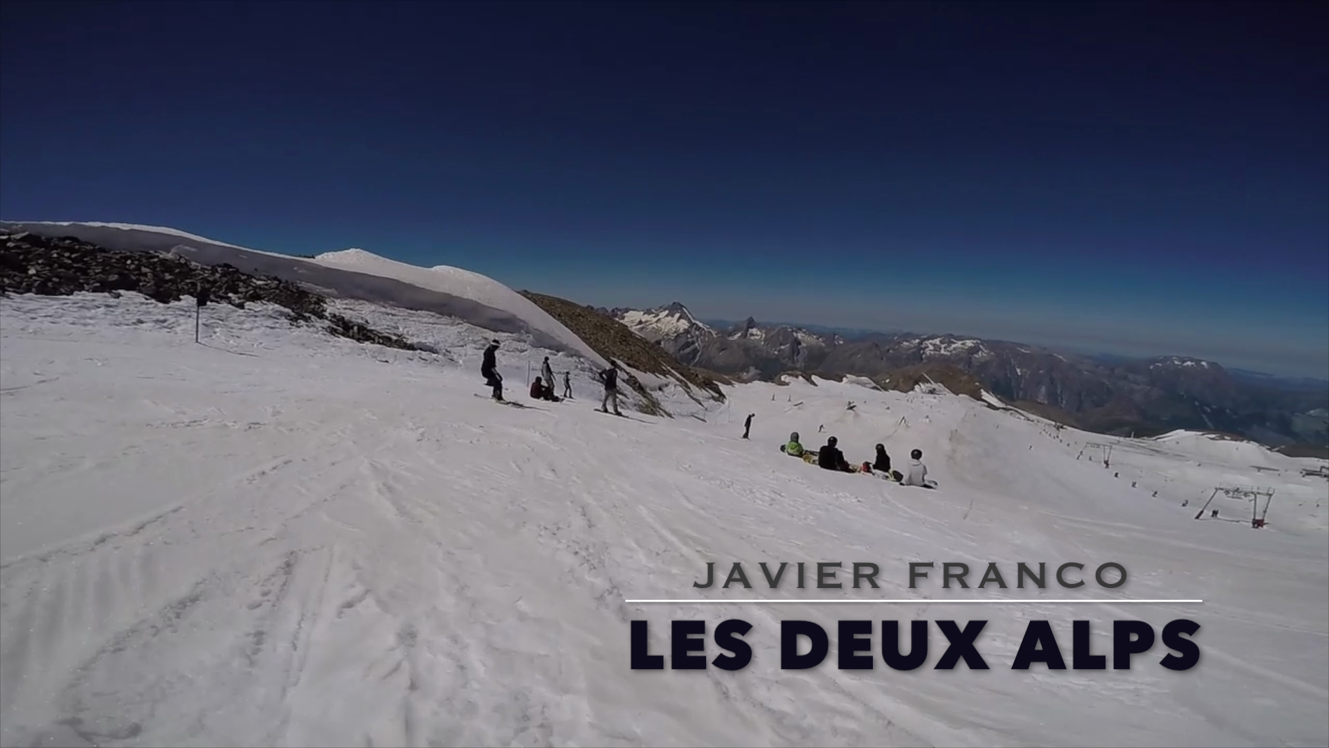 Viaje de Javier Franco a Les Deux Alps, verano 2016