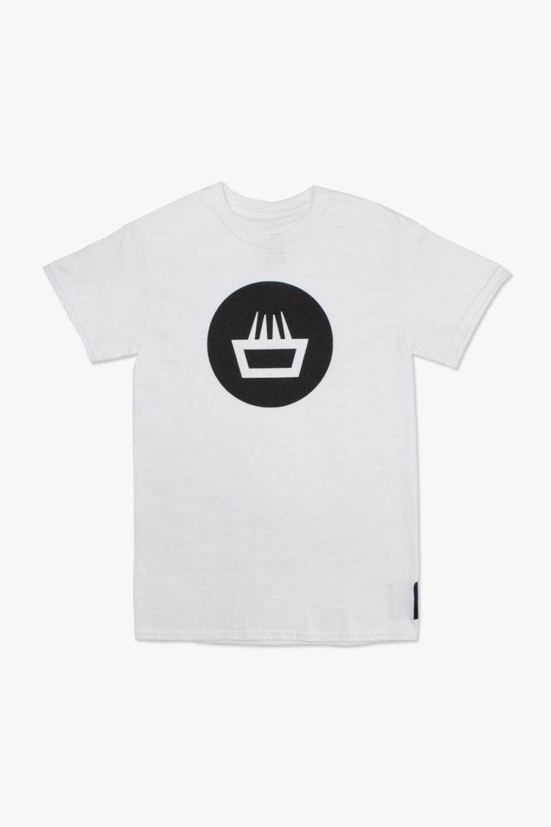 Camiseta mimaría negative color blanco logo negro