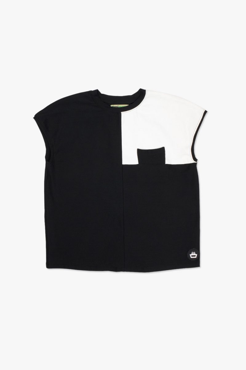 Camiseta para chica edición limitada diseño exclusivo mimaria hempworks modelo square fabricada a mano